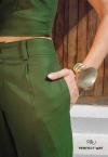 CALÇA FEMININA CORTE RETO VERDE PERFECT WAY