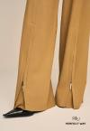 CALÇA C/ LENÇO ESTAM DET ZIPER BARRA FEMININA MASCAVO PERFECT WAY