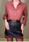SAIA COURO ( PU) C/ MARTINGALE FEMININA PRETO PERFECT WAY