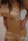 VESTIDO MIDI C/ BORDADO bege PERFECT WAY