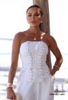 CORPETE ALONGADO FEMININO OFF WHITE PERFECT WAY