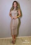Perfect Way - VESTIDO MIDI FEMININO TRICÔ FENDI