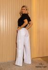 CALÇA WIDE LEG  BRANCO PERFECT WAY