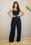 CALÇA FEMININA WIDE LEG AZUL MARINHO PERFECT WAY