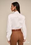 CAMISA BORD INDUSTRIAL FEMININA OFF WHITE PERFECT WAY