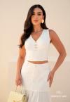 BLUSA FEMININA OFF WHITE PERFECT WAY