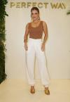 CALÇA COS ALTO E PUNHO FEMININA OFF WHITE PERFECT WAY