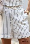 SHORTS FEMININO OFF WHITE PERFECT WAY