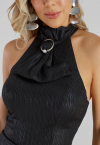 CONJUNTO CORPETE COM FIVELA E LAÇO + CALÇA PANTALONA PRETO PERFECT WAY
