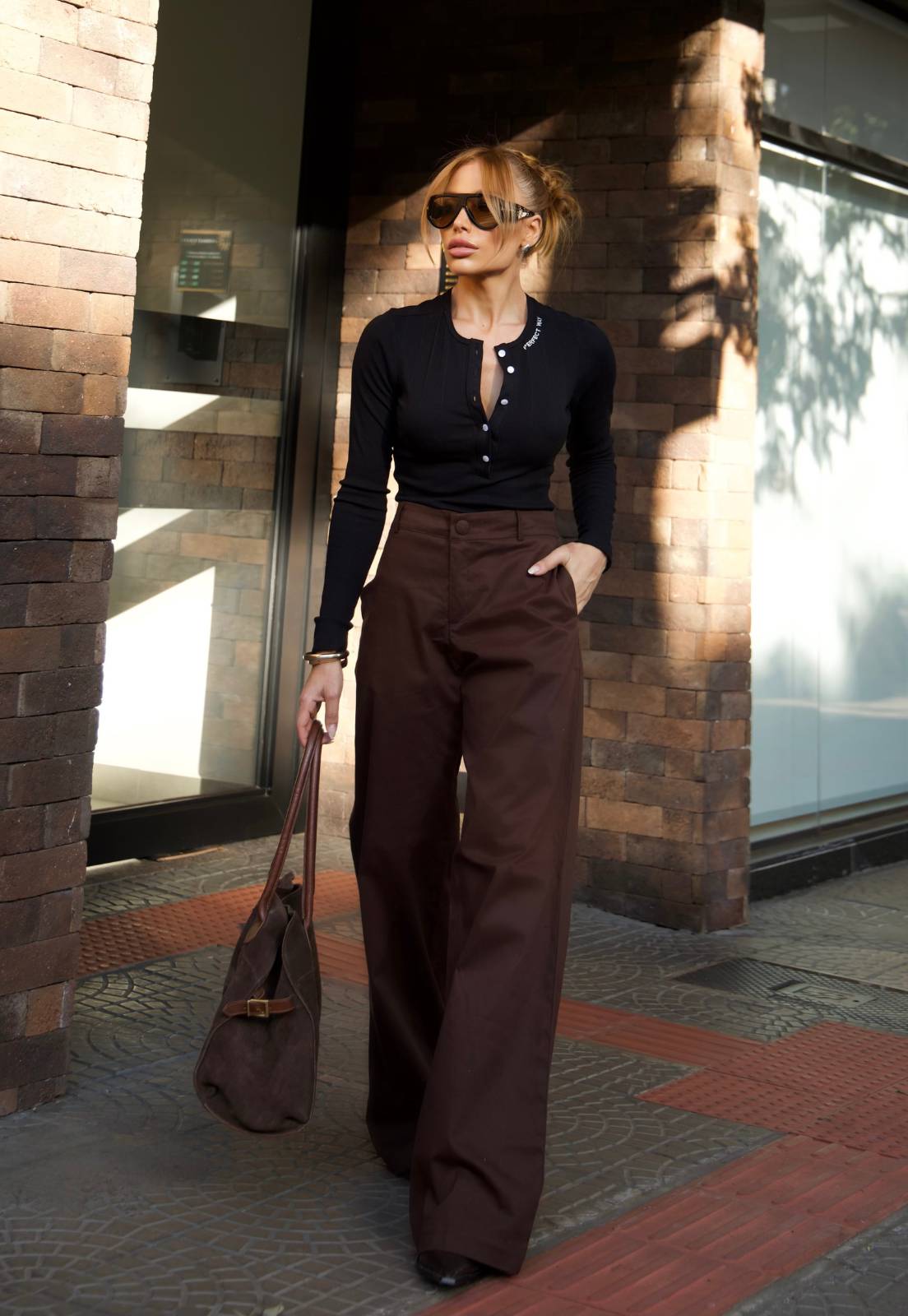 BLUSA C/ BORD INDUSTRIAL FEMININA PRETO