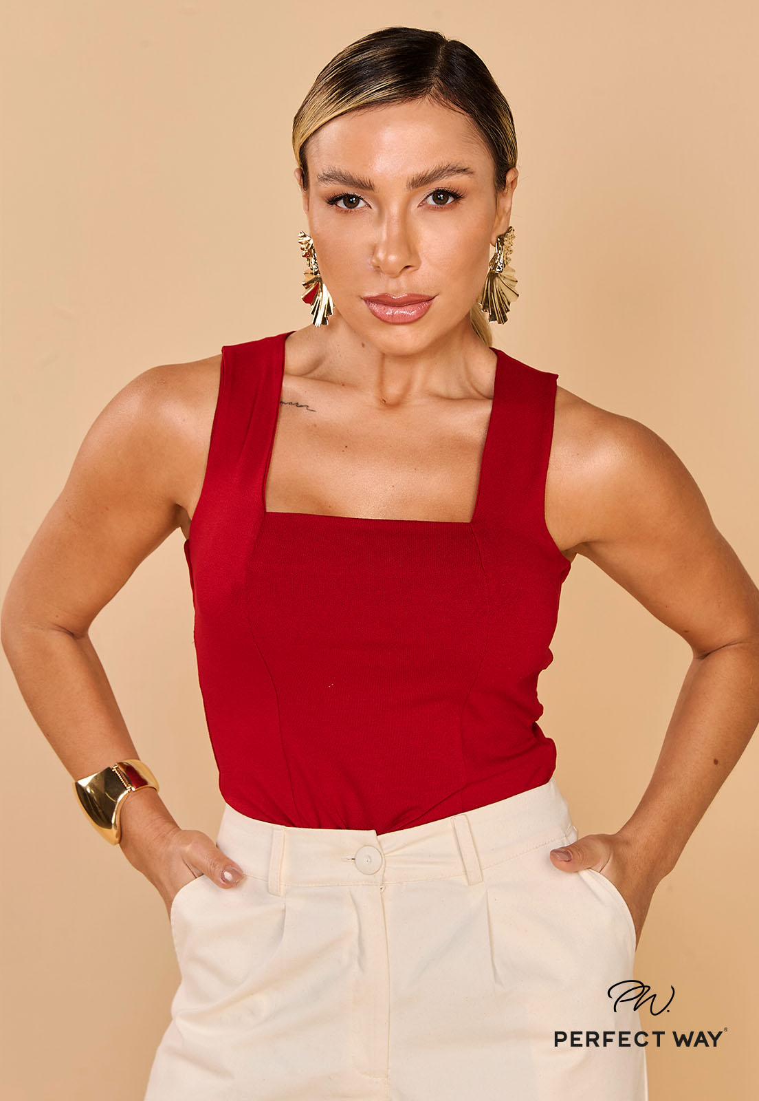 Perfect Way - BLUSA FEMININA VERMELHO