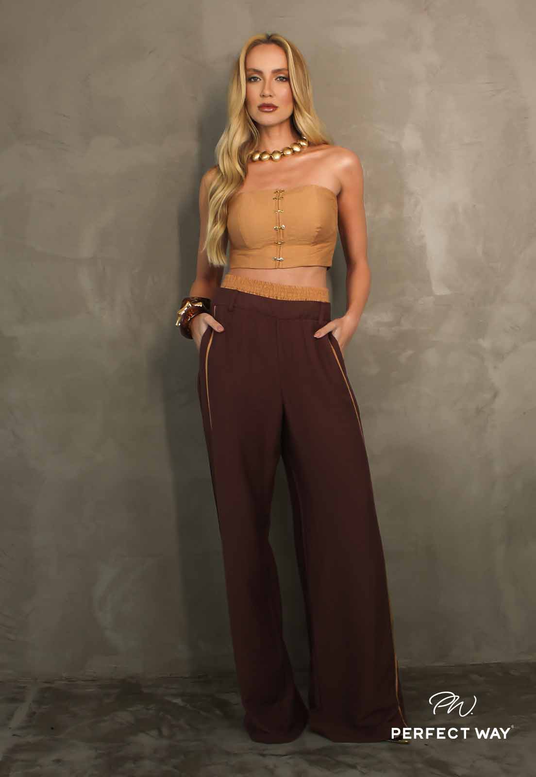 CALÇA FEMININA CACAU C/ DOCE DE LEITE PERFECT WAY