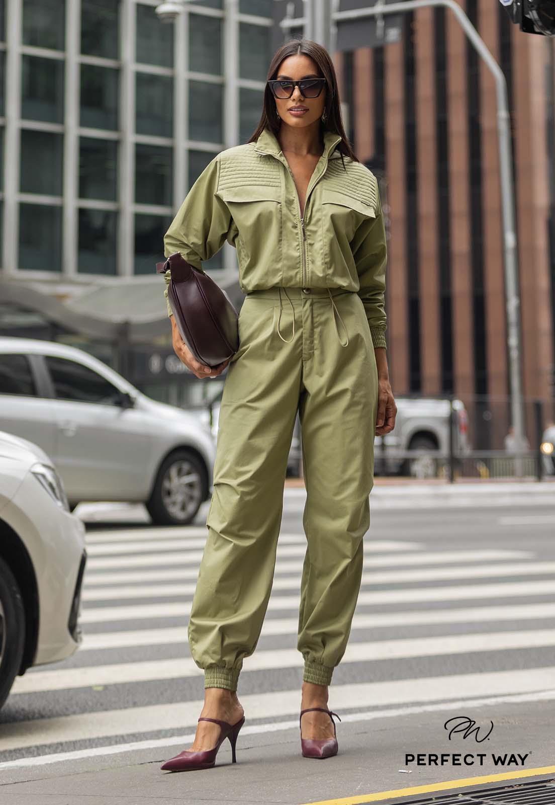 CONJUNTO JAQUETA + CALÇA matcha PERFECT WAY