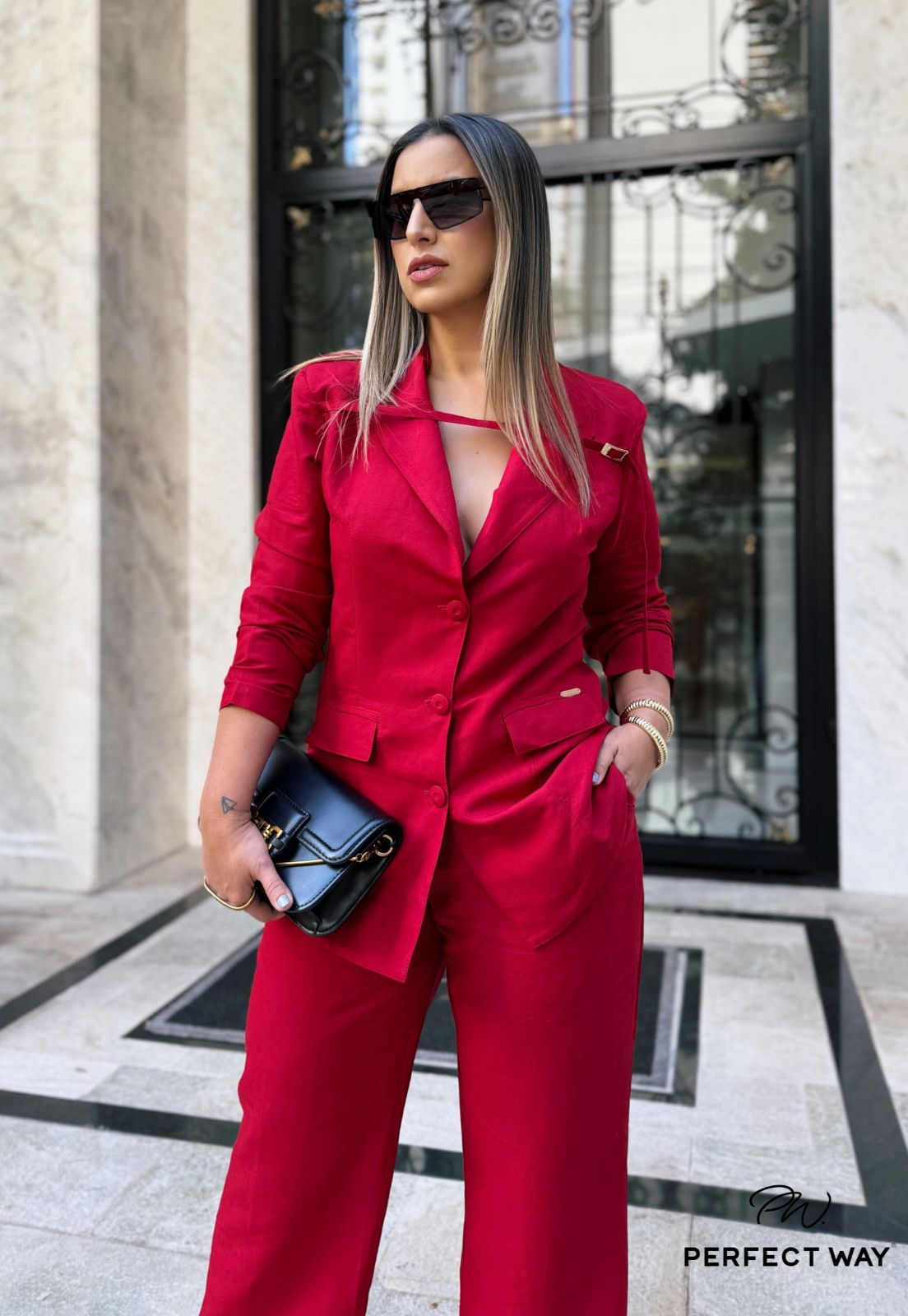 Perfect Way - BLAZER FEMININO VERMELHO